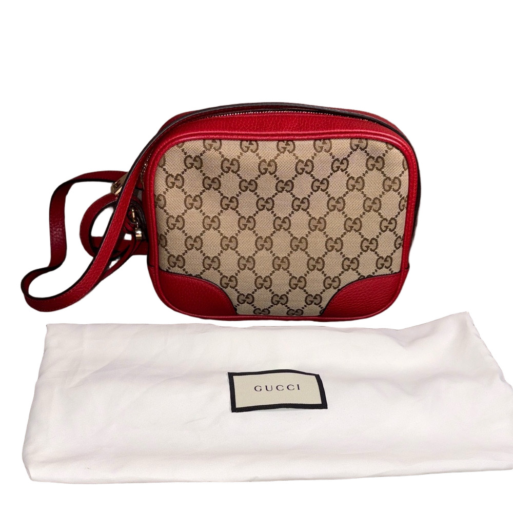 Gucci Bree GG Canvas Camera Crossbody Bag Authentic - Picture 13 of 13